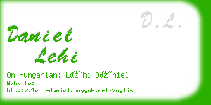 daniel lehi business card